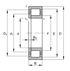Подшипник NUP211ECJ/C3 SKF
