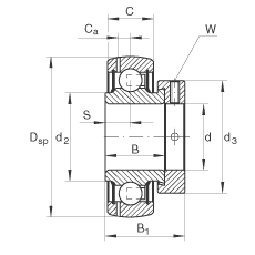 Подшипник AELPF204W3 NTN