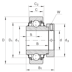 Подшипник E25-KRR-B INA