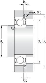 Подшипник 209-ZNR SKF